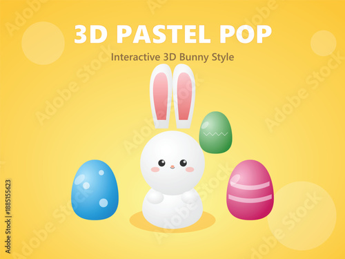 happy easter day design vector illustration