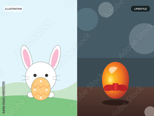 happy easter day design vector illustration