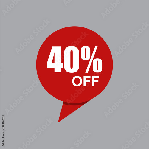  icon of percent discount vector design for poster web card and other