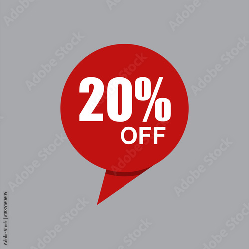  icon of percent discount vector design for poster web card and other