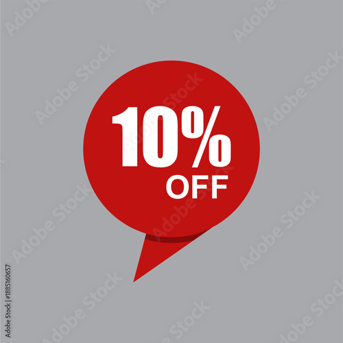  icon of percent discount vector design for poster web card and other