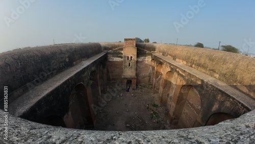 Historic Water Storage Tank Built by Prithviraj Chauhan at Asigarh Fort, Hansi, Haryana, India