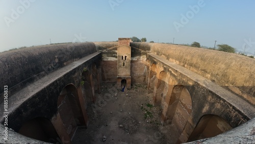 Historic Water Storage Tank Built by Prithviraj Chauhan at Asigarh Fort, Hansi, Haryana, India