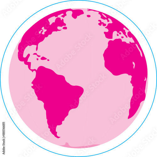 Map Color Round Sticker