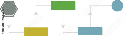 Black empty infographic template simple flow