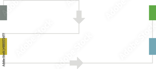 Empty loop process infographic template with arrows