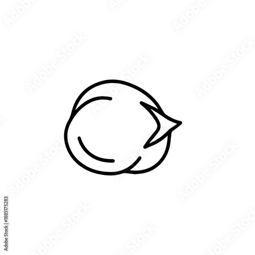 Chickpea outline illustration