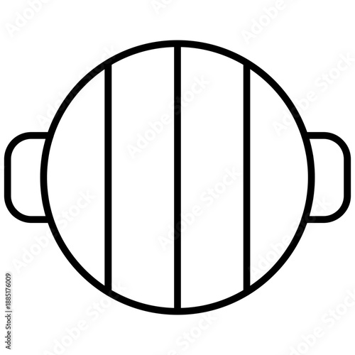 Barbecue Grill Icon Vector Element