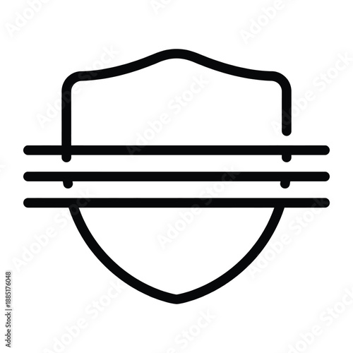 User Identification and Profile Recognition Line Icon: Biometric Facial Scanning, Person Authentication, and Account Security Concept