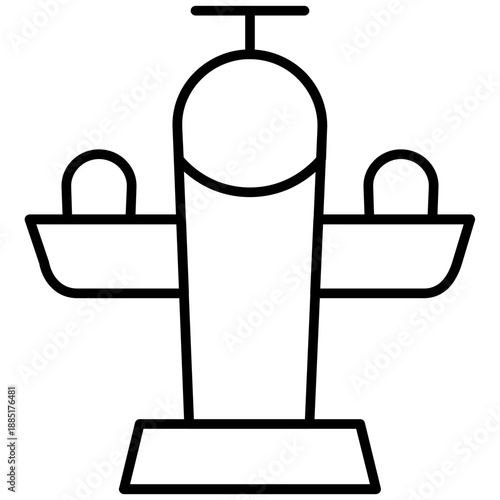 Seaplane Icon Vector Element