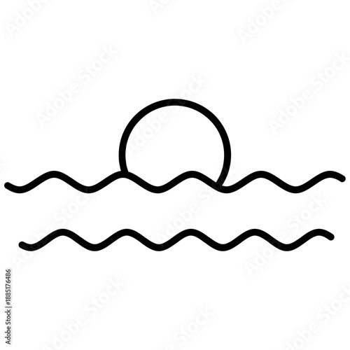 Sand Ripples Icon Vector Element