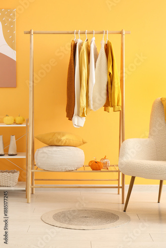 Interior of dressing room w...