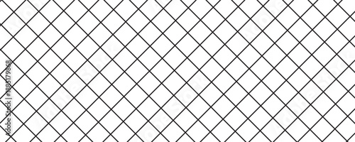 Black wire mesh fence on a white background