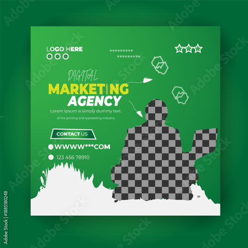 Digital marketing agency social media post design