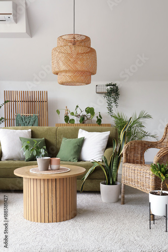 Interior of light living ro...