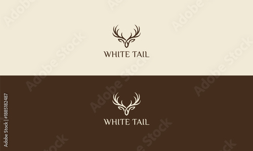 Elegant Deer Antlers Logo Design for Luxury Brand