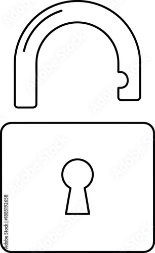 Unlocked padlock symbolizing freedom