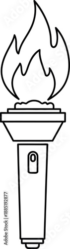 National freedom day torch symbol