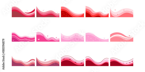 Wave Valentine Day Footer