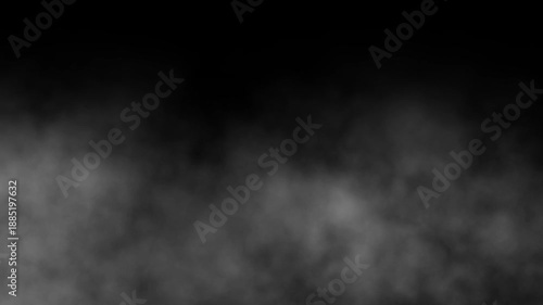 Fog effect overlay, fog black background,  fog effect seamless looping 