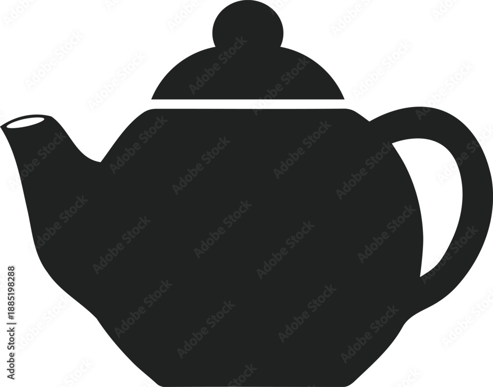 Obraz premium Traditional china porcelain teapot and ceramic cup isolated on white background for kitchen breakfast beverage