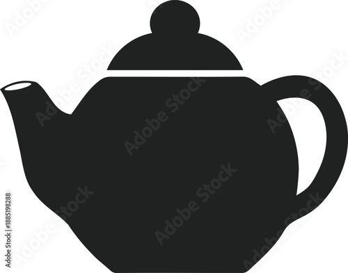 Traditional china porcelain teapot and ceramic cup isolated on white background for kitchen breakfast beverage