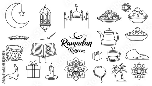 Ramadan icons collection