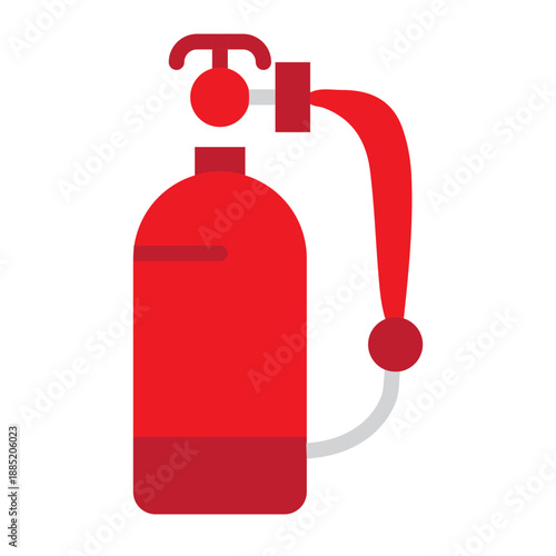 Oxygen Tank Vector Flat Icon Design