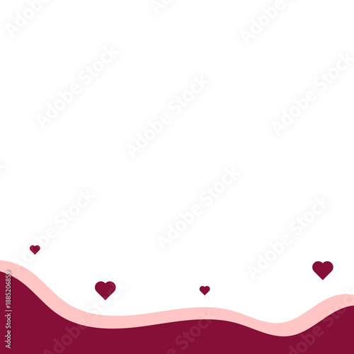 Wave Valentine Day Footer
