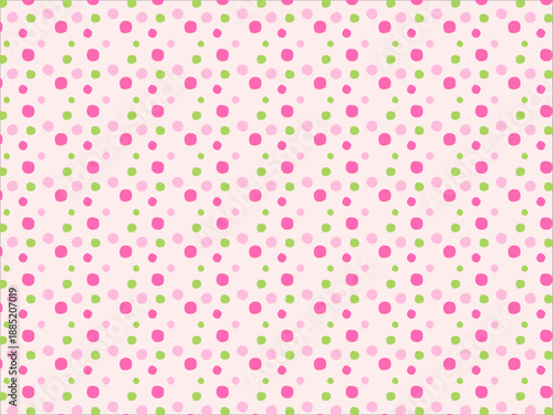 春の可愛らしい水玉模様3