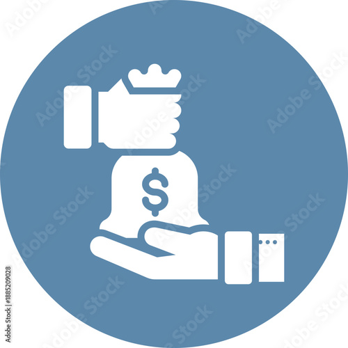Corruption icon for dishonesty , website, application, printing, document, poster design, etc