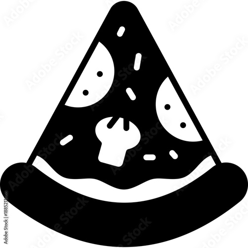 Sliced Pizza Solid Icon