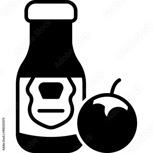 Tomato Sauce Solid Icon