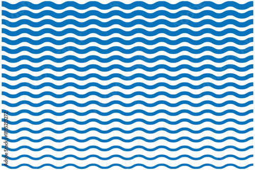 Blue waves line set. Wave ornament pattern. Set of wavy zigzag lines. Collection of wavy or zigzag lines. Horizontal thin lines wave. 