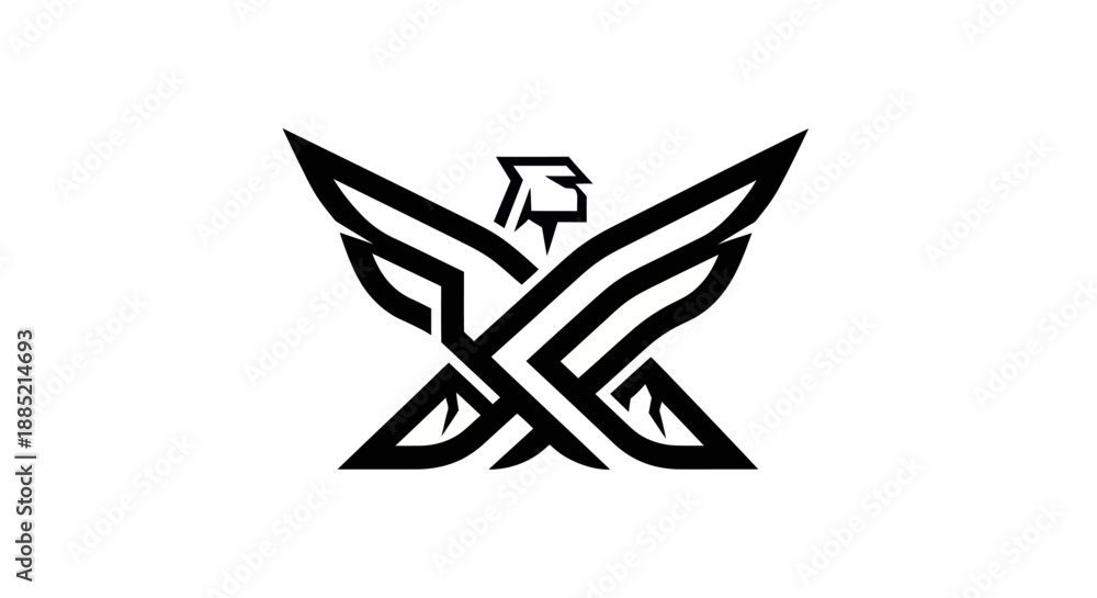 Obraz premium Abstract eagle symbol design