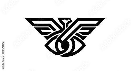 Abstract eagle eye graphic design