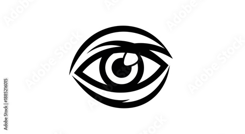 Abstract eye icon design