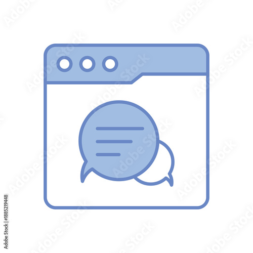 Web Chat vector icon