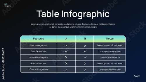 Table Infographic