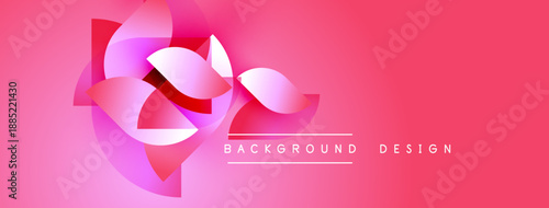 Abstract floral design. Pink, purple hues blend. Modern background element, dynamic composition, soft gradients present.