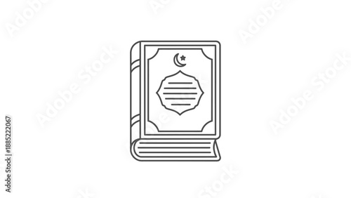 Islamic Quran Book Illustration