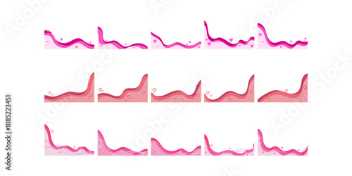 Wave Valentine Day Footer