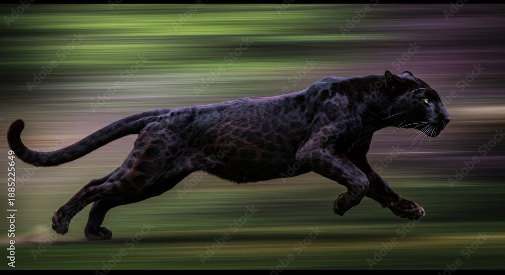 Fototapeta premium animal on the running action pose
