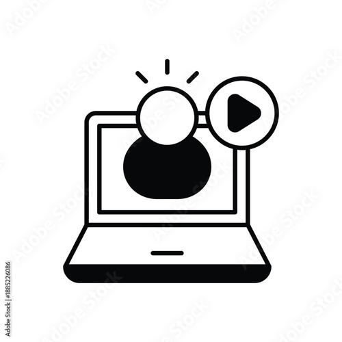 Video Lecture vector icon