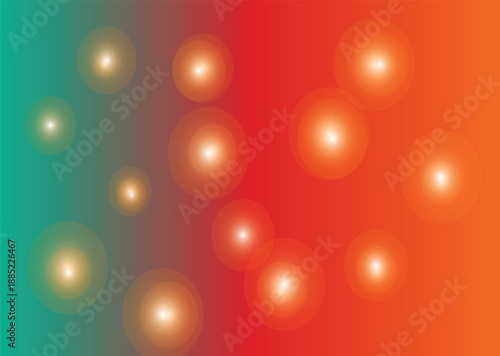 Overlay of warm bokeh light orbs with a subtle gradient transition from dark to light