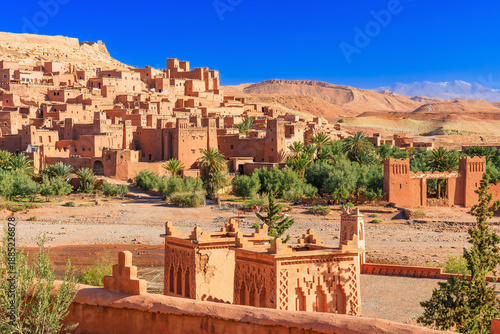 Obraz na płótnie Ait-Ben-Haddou, Ksar or fortified village in Ouarzazate province, Morocco