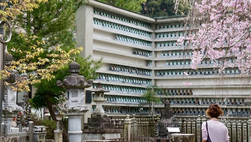 Closeup of sculptures in a temple in Japan