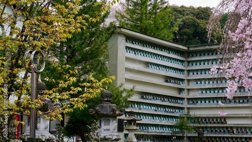 Closeup of sculptures in a temple in Japan