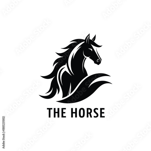 horse shop logo design vector 