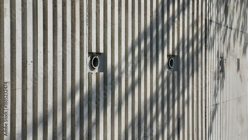 Contemporary Precast concrete liner wall textures
